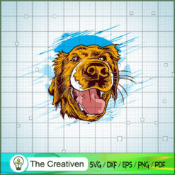 Happy Dog SVG, Dog Face SVG, Dog SVG