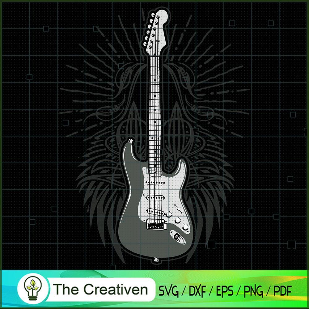 Guitar SVG Cut File for Cricut & Silhouette Design 16637 1 Guitar SVG Cut File for Cricut & Silhouette Design 16637