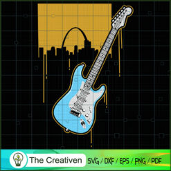 Guitar SVG Cut File for Cricut & Silhouette Design 16636