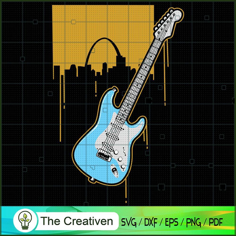 Guitar SVG Cut File for Cricut & Silhouette Design 16636 1 Guitar SVG Cut File for Cricut & Silhouette Design 16636