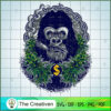 Gorilla Smoke Weed SVG, Cannabis SVG, Weed SVG, Gorilla SVG 3 gorilla white copy