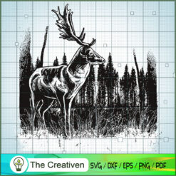 Deer Vintage SVG, Deer SVG, Animals SVG