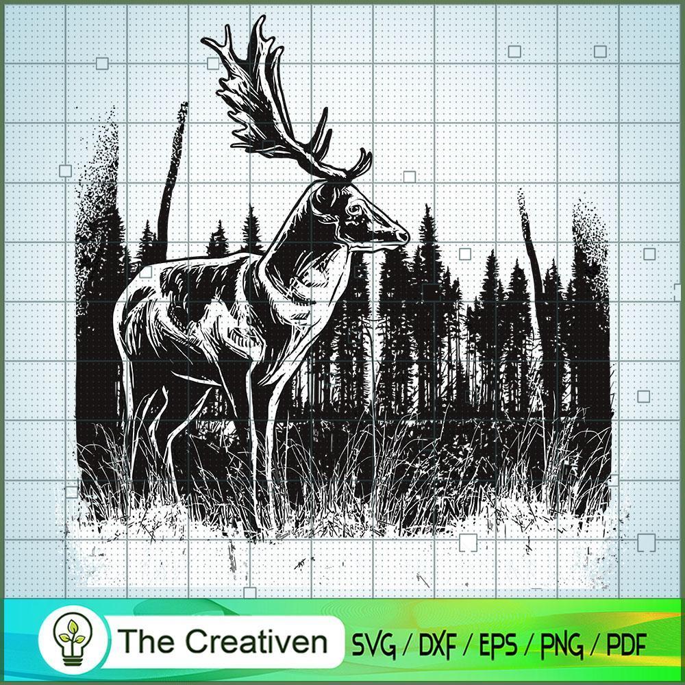 Deer Vintage SVG, Deer SVG, Animals SVG 1 Deer Vintage SVG, Deer SVG, Animals SVG
