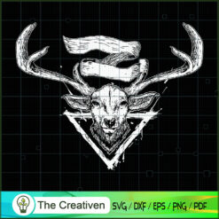 Deer SVG, Deer Horn SVG, Deer Logo SVG