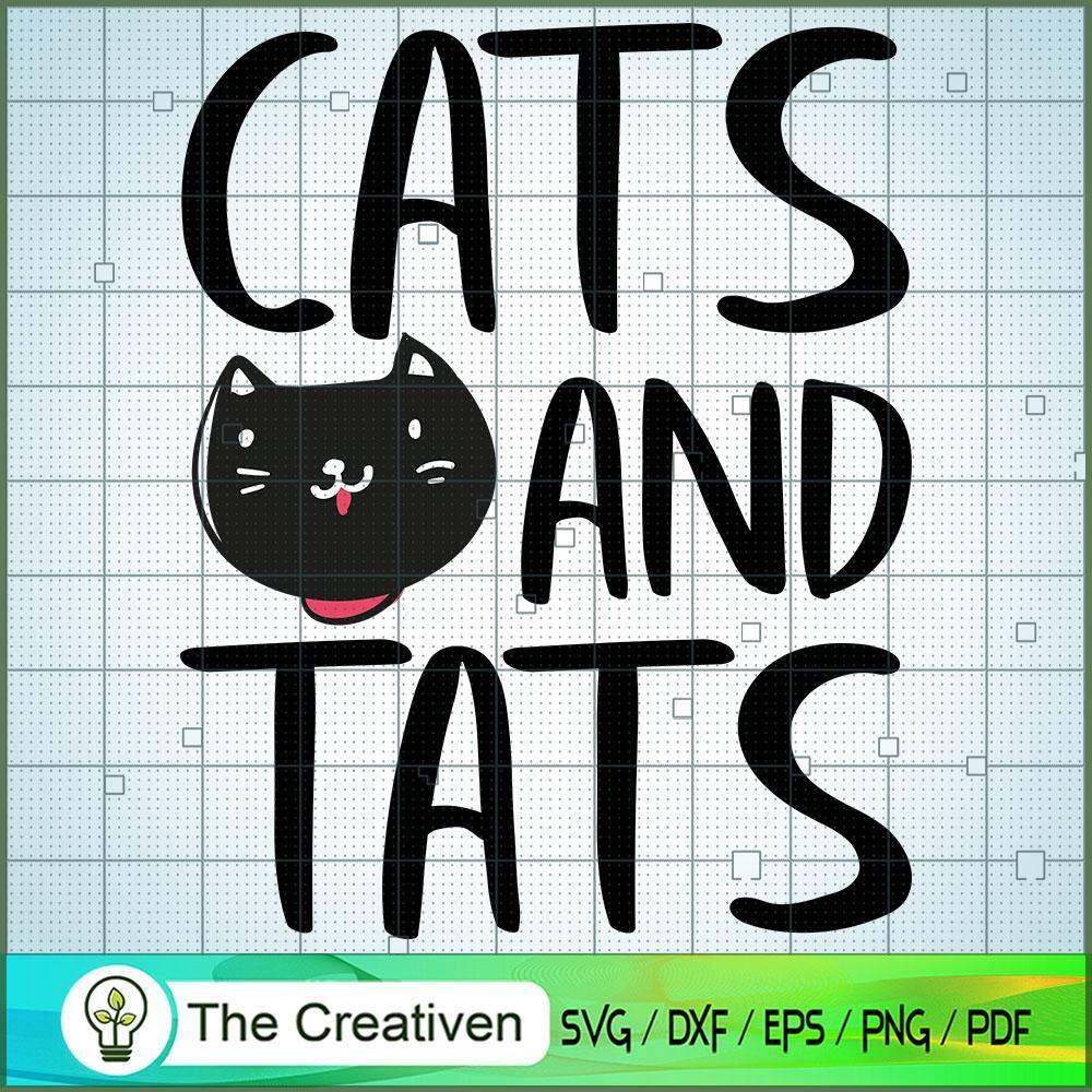 Cats and Tats SVG , Cat SVG files For Cricut, Cat SVG, Cat Silhouette 1 Cats and Tats SVG , Cat SVG files For Cricut, Cat SVG, Cat Silhouette
