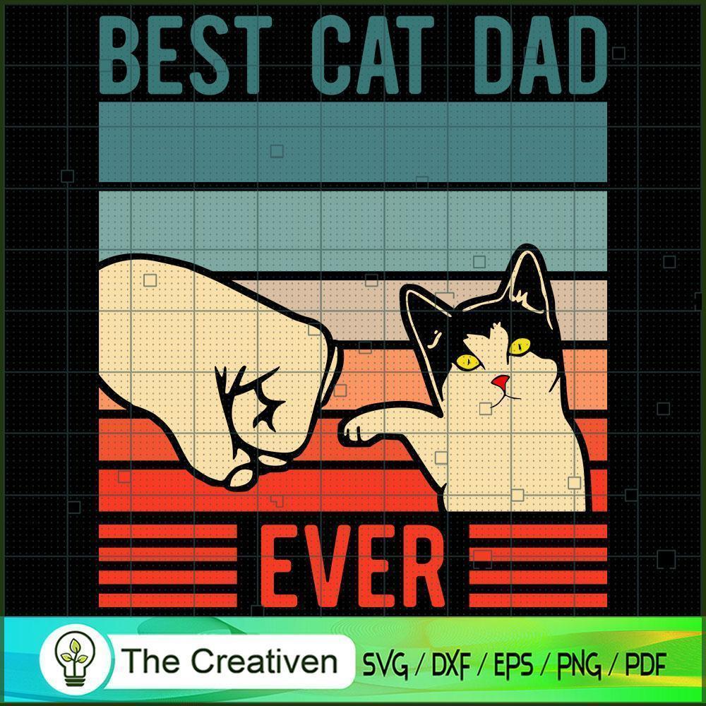 Best Cat Dad Ever SVG Cut File for Cricut & Silhouette Design 16431 1 Best Cat Dad Ever SVG Cut File for Cricut & Silhouette Design 16431