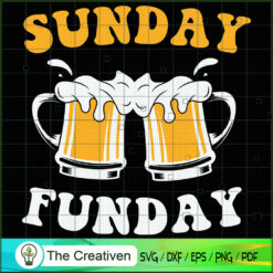 Sunday is Funday Beer Lover SVG Cut File for Cricut & Silhouette