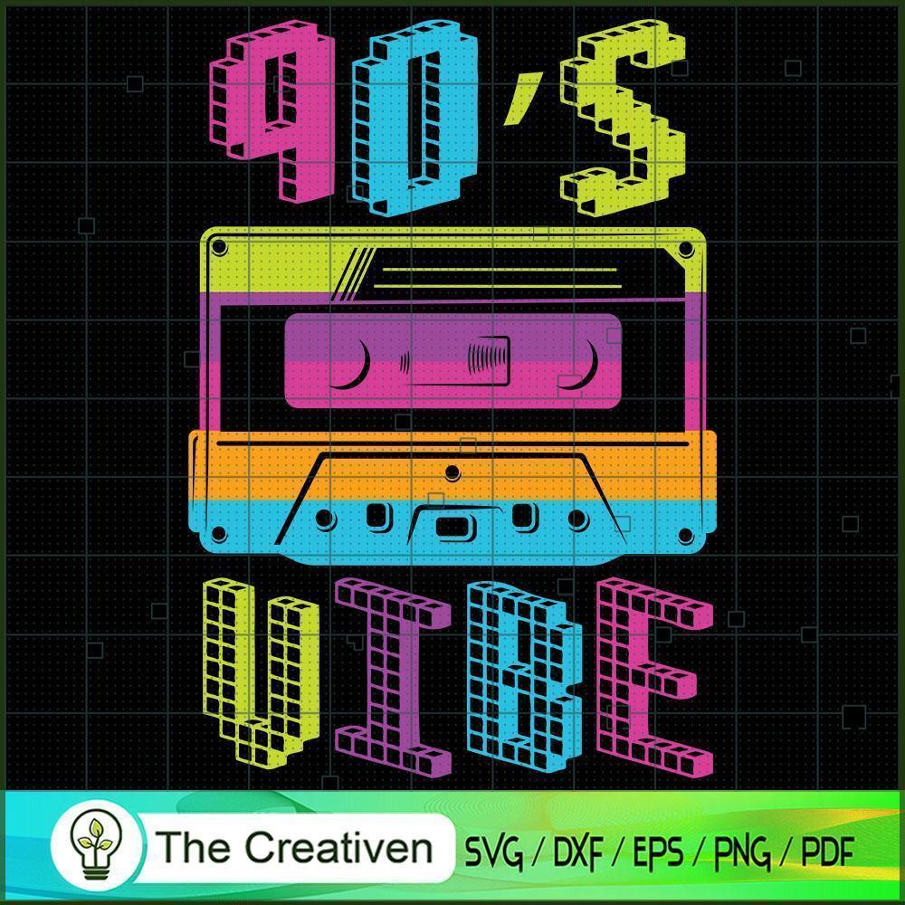 90s Vibe for 90s Music Lover Cassette SVG, Vintage 80s SVG, Old Style SVG 1 27 copy 35
