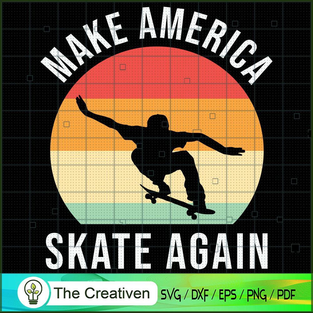 Make America Skate Again Ska SVG Cut File for Cricut 1 Make America Skate Again Ska SVG Cut File for Cricut