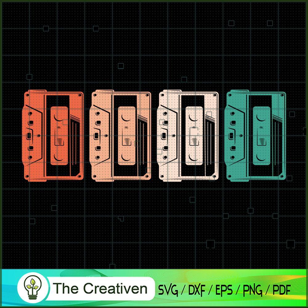 80s 90s Vintage Retro Mix Audio Cassette SVG, Vintage 80s SVG, Old Style SVG 1 18 copy 41
