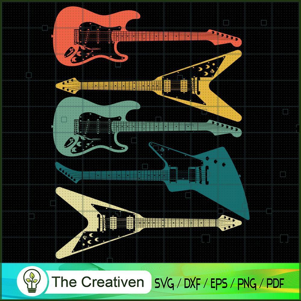 Guitar Retro Vintage Music 80s 90s SVG, Vintage 80s SVG, Old Style SVG 1 19 copy 44