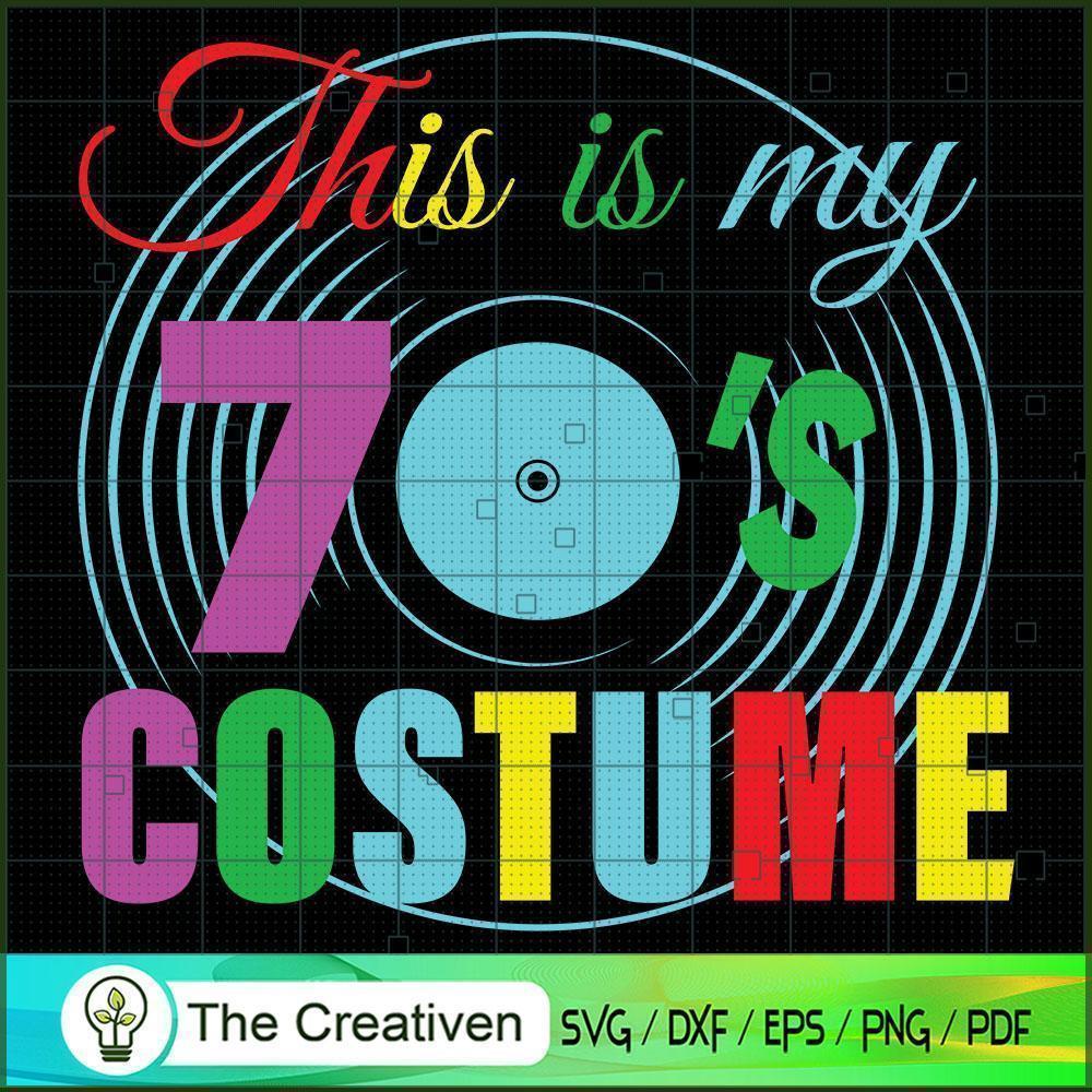 This is My Lazy 70s Costume Disc SVG, Vintage 80s SVG, Old Style SVG 1 This is My Lazy 70s Costume Disc SVG, Vintage 80s SVG, Old Style SVG