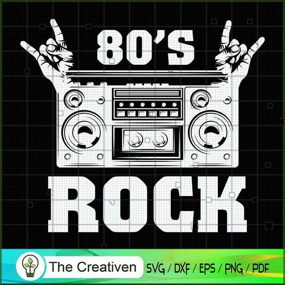 80s Rock 80's Rock Music Cassette SVG, Vintage 80s SVG, Old Style SVG 1 4 copy 46