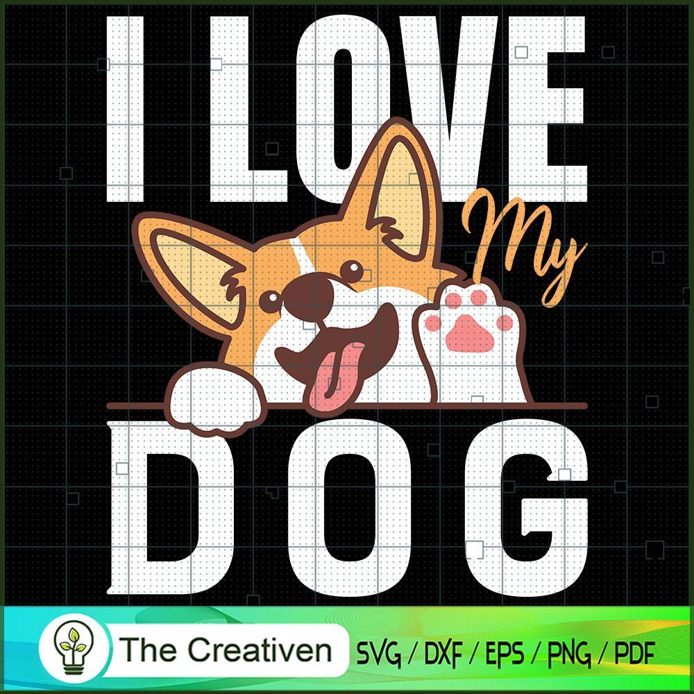 I Love My Dog SVG , Dog SVG , Dog Silhouette 1 I Love My Dog SVG , Dog SVG , Dog Silhouette