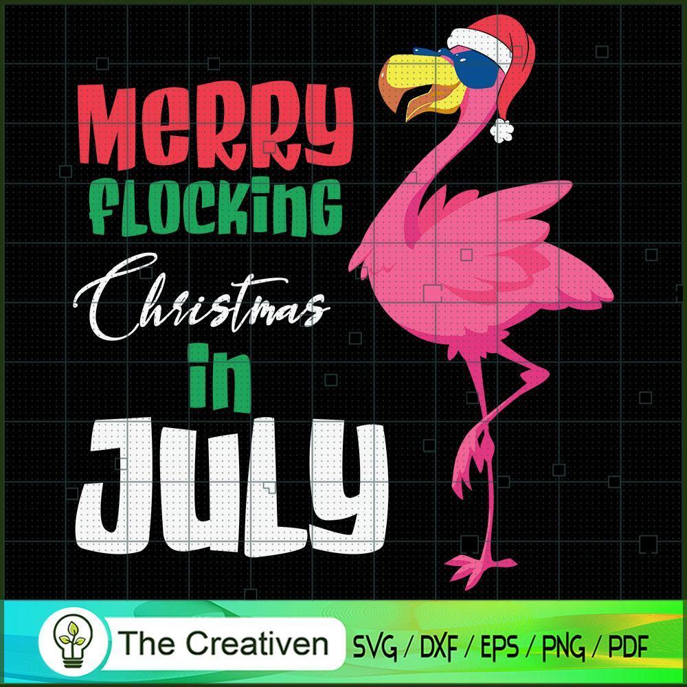 Merry Flocking Christmas Jul SVG Cut File for Cricut 1 Merry Flocking Christmas Jul SVG Cut File for Cricut