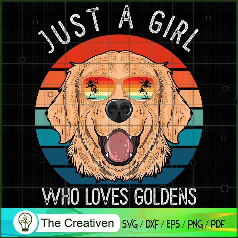 Girl Who Loves Golden Retrie SVG Cut File for Cricut 1 Girl Who Loves Golden Retrie SVG Cut File for Cricut