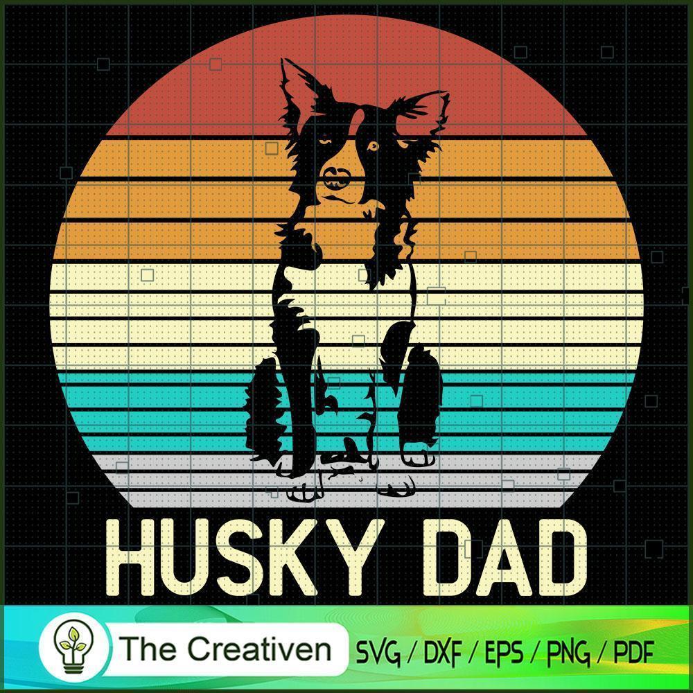 Vintage Husky Dad Father's D SVG Cut File for Cricut 1 Vintage Husky Dad Father's D SVG Cut File for Cricut