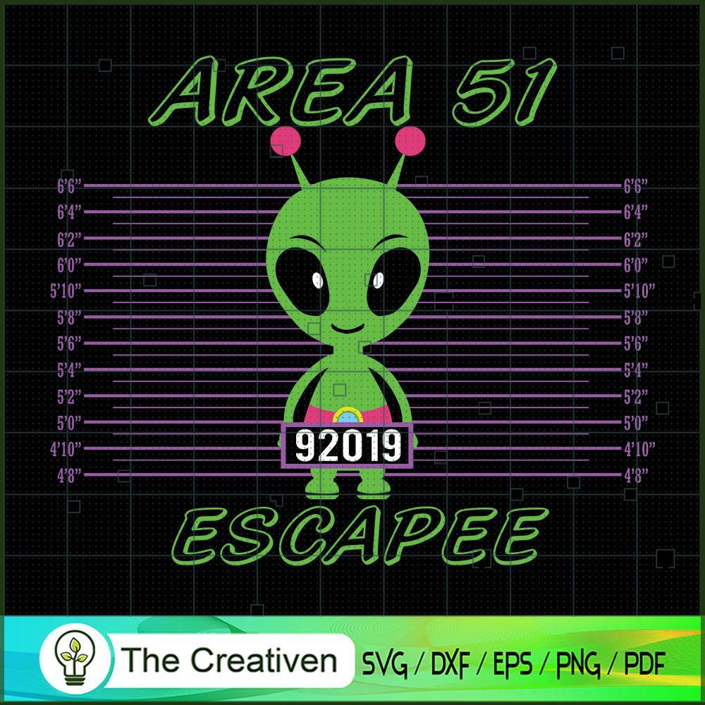 Area 51 Escapee SVG, Alien SVG, Halloween SVG 1 Area 51 Escapee SVG, Alien SVG, Halloween SVG