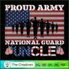 Proud Army National Guard Uncle SVG Cut File for Cricut & Silhouette