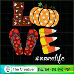 Love Halloween Candy Corn Fl SVG Cut File for Cricut