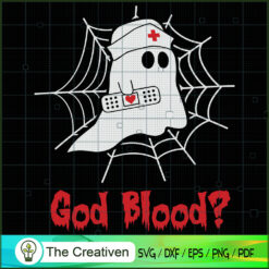 God Blood Funny Boo Halloween  SVG, Funny Boo SVG, Halloween SVG
