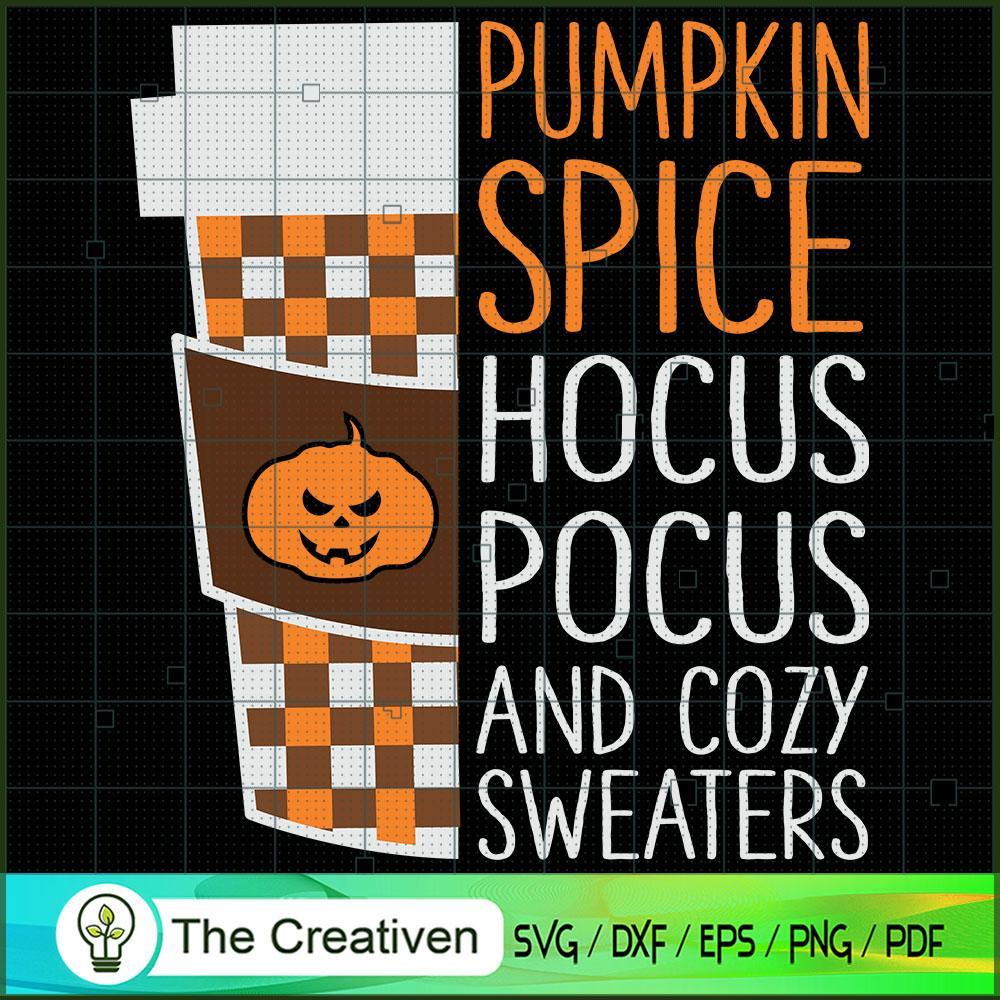 Pumpkin Spice Hocus Pocus Cozy Sweater SVG, Pumpkin Spice SVG, Halloween SVG 1 54 copy 17