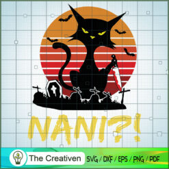 Funny Cat with Knife Nani Halloween SVG, Funny Cat SVG, Halloween SVG