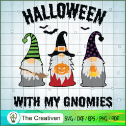 Halloween with My Gnomes Pumpkin Candy SVG, Gnomes SVG, Halloween SVG