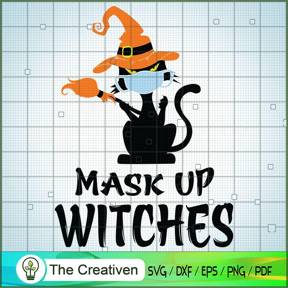 Mask Up Witches Funny Cat Ma SVG Cut File for Cricut 1 Mask Up Witches Funny Cat Ma SVG Cut File for Cricut