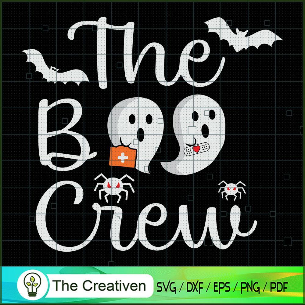 The Boo Crew Funny Bat Halloween SVG, Funny Bat SVG, Halloween SVG 1 The Boo Crew Funny Bat Halloween SVG, Funny Bat SVG, Halloween SVG