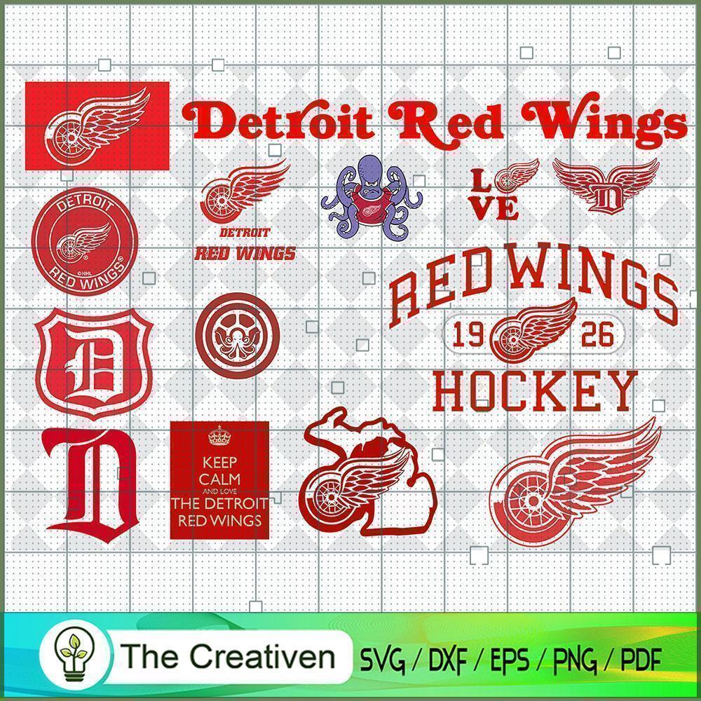 Detroit Red Wings Bundle SVG Cut File for Cricut & Silhouette 1 Detroit Red Wings Bundle SVG Cut File for Cricut & Silhouette