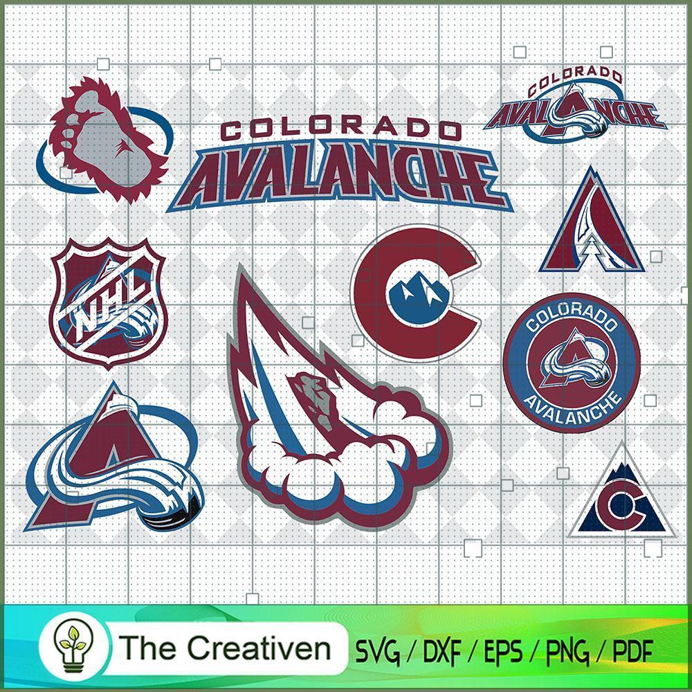 Colorado Avalanche Bundle SVG Cut File for Cricut & Silhouette 1 Colorado Avalanche Bundle SVG Cut File for Cricut & Silhouette