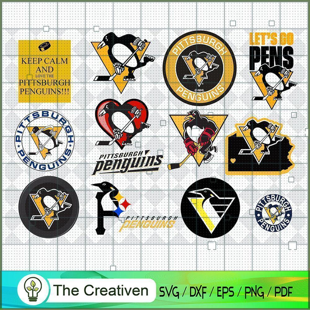 Pittsburgh Penguins Bundle SVG Cut File for Cricut & Silhouette 1 Pittsburgh Penguins Bundle SVG Cut File for Cricut & Silhouette