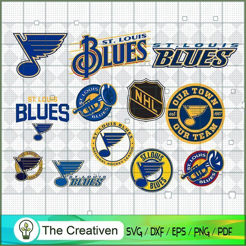 St. Louis Blues Bundle SVG Cut File for Cricut & Silhouette 1 St. Louis Blues Bundle SVG Cut File for Cricut & Silhouette