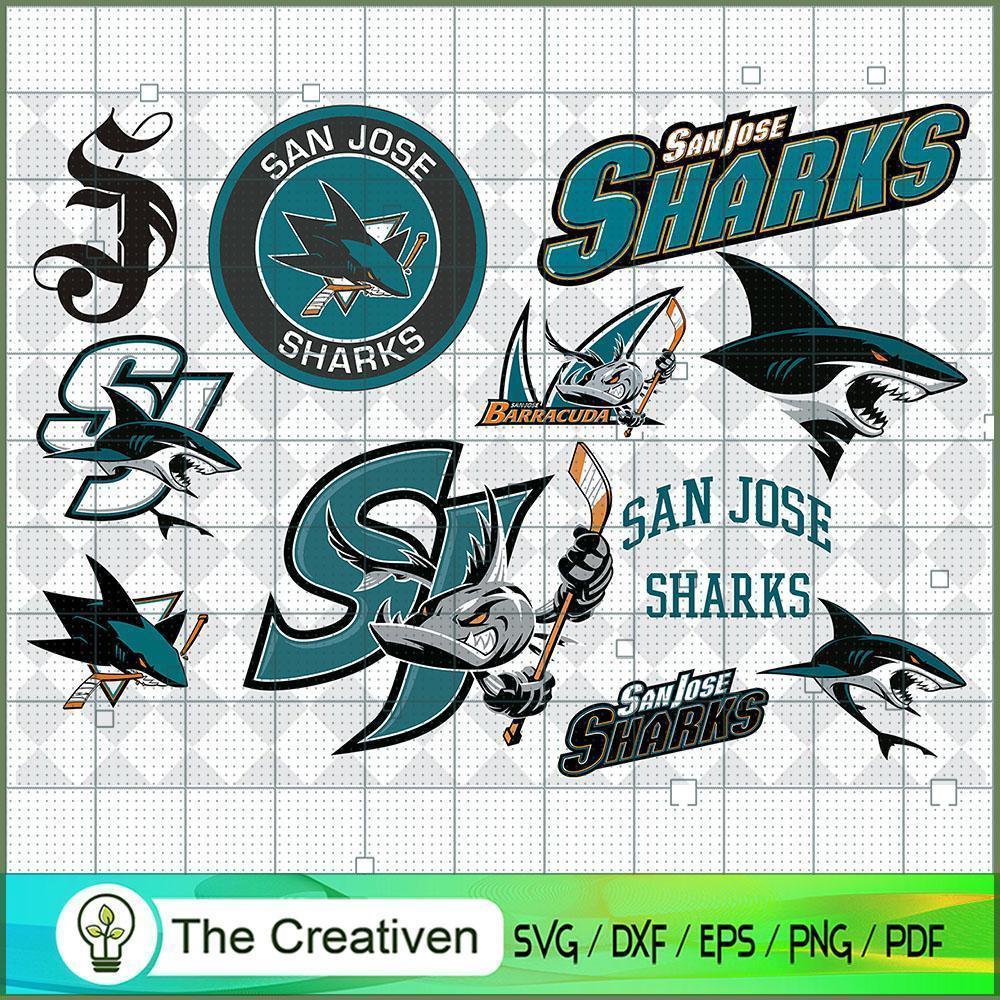 San Jose Sharks Bundle SVG Cut File for Cricut & Silhouette 1 San Jose Sharks Bundle SVG Cut File for Cricut & Silhouette