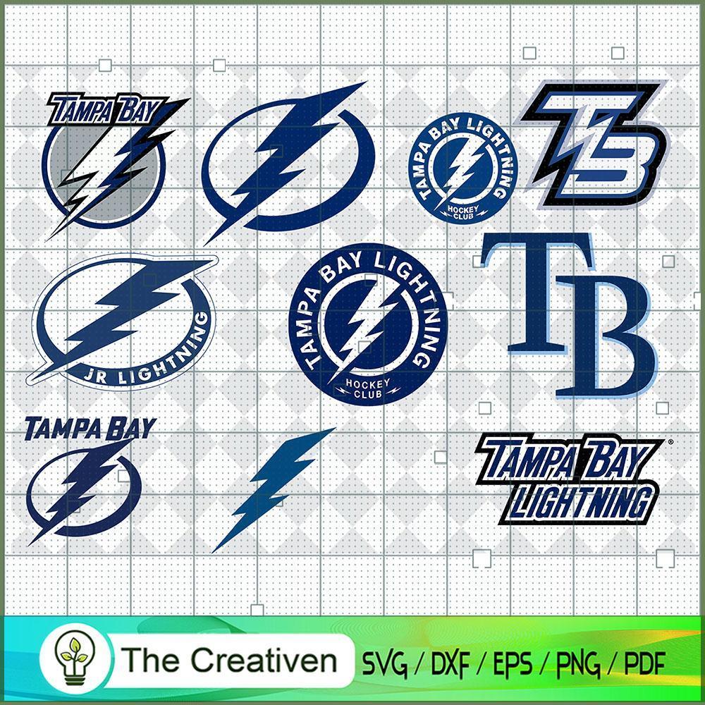 Tampa Bay Lightning Bundle SVG Cut File for Cricut & Silhouette 1 Tampa Bay Lightning Bundle SVG Cut File for Cricut & Silhouette