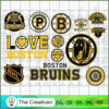 Boston Bruins Bundle SVG Cut File for Cricut & Silhouette