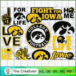 Fight For Iowa Bundle SVG Cut File for Cricut & Silhouette
