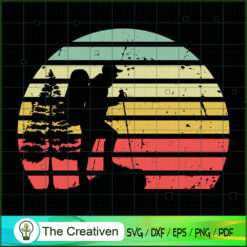 Hiking Vintage Retro Style SVG Cut File for Cricut & Silhouette