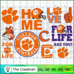 Clemson Tigers Bundle SVG Cut File for Cricut & Silhouette