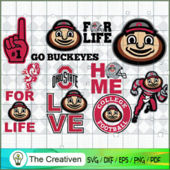 Go Buckeyes Bundle SVG Cut File for Cricut & Silhouette