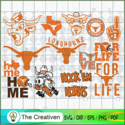 Texas Longhorns Bundle SVG Cut File for Cricut & Silhouette