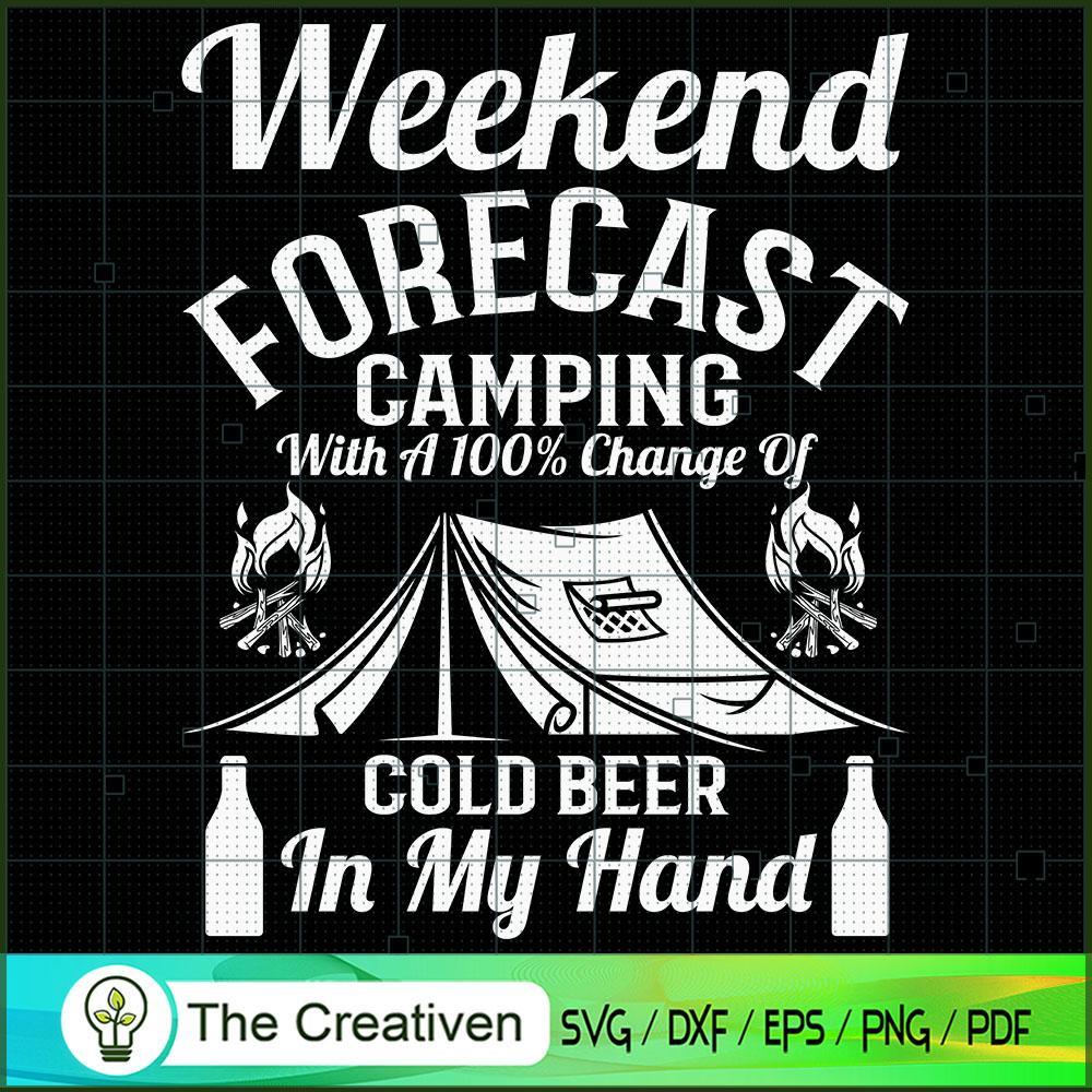 Weekend Forecast Camping wit SVG Cut File for Cricut 1 Weekend Forecast Camping wit SVG Cut File for Cricut