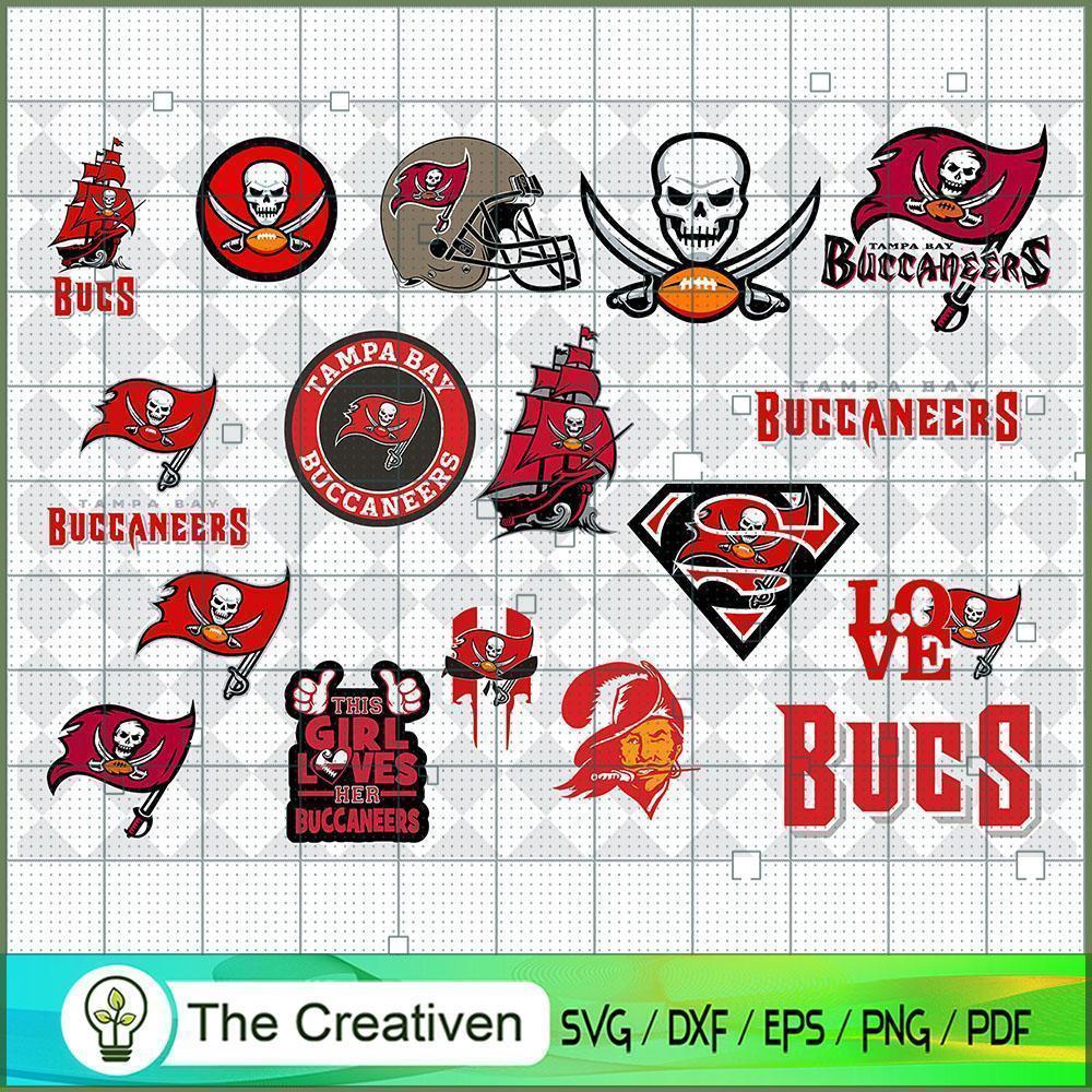 Tampa Bay Buccaneers Bundle SVG Cut File for Cricut & Silhouette 1 Tampa Bay Buccaneers Bundle SVG Cut File for Cricut & Silhouette