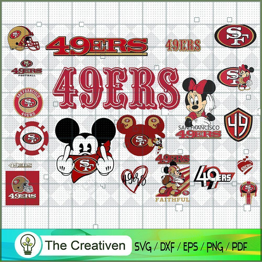 San Francisco 49ers Bundle SVG Cut File for Cricut & Silhouette 1 San Francisco 49ers Bundle SVG Cut File for Cricut & Silhouette