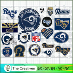 Los Angeles Rams Bundle SVG Cut File for Cricut & Silhouette