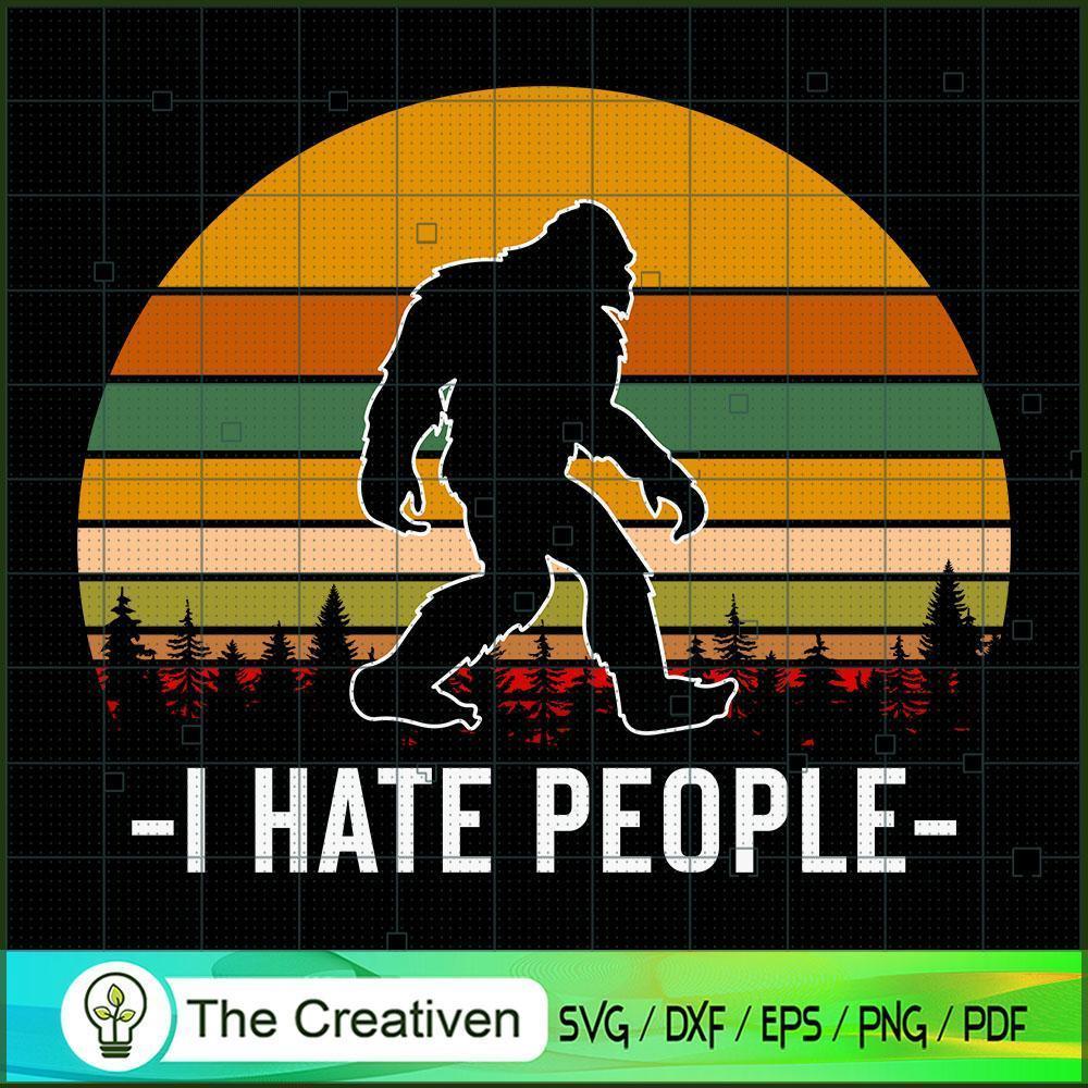 I Hate People Bigfoot Camping SVG Cut File for Cricut & Silhouette 1 I Hate People Bigfoot Camping SVG Cut File for Cricut & Silhouette