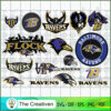 Baltimore Ravens Bundle SVG Cut File for Cricut & Silhouette
