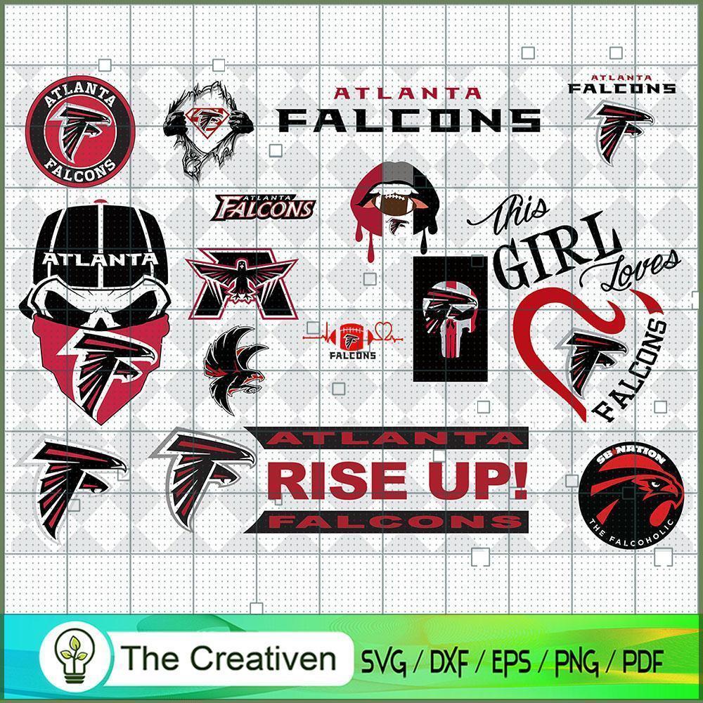 Atlanta Falcons Bundle SVG Cut File for Cricut & Silhouette 1 Atlanta Falcons Bundle SVG Cut File for Cricut & Silhouette