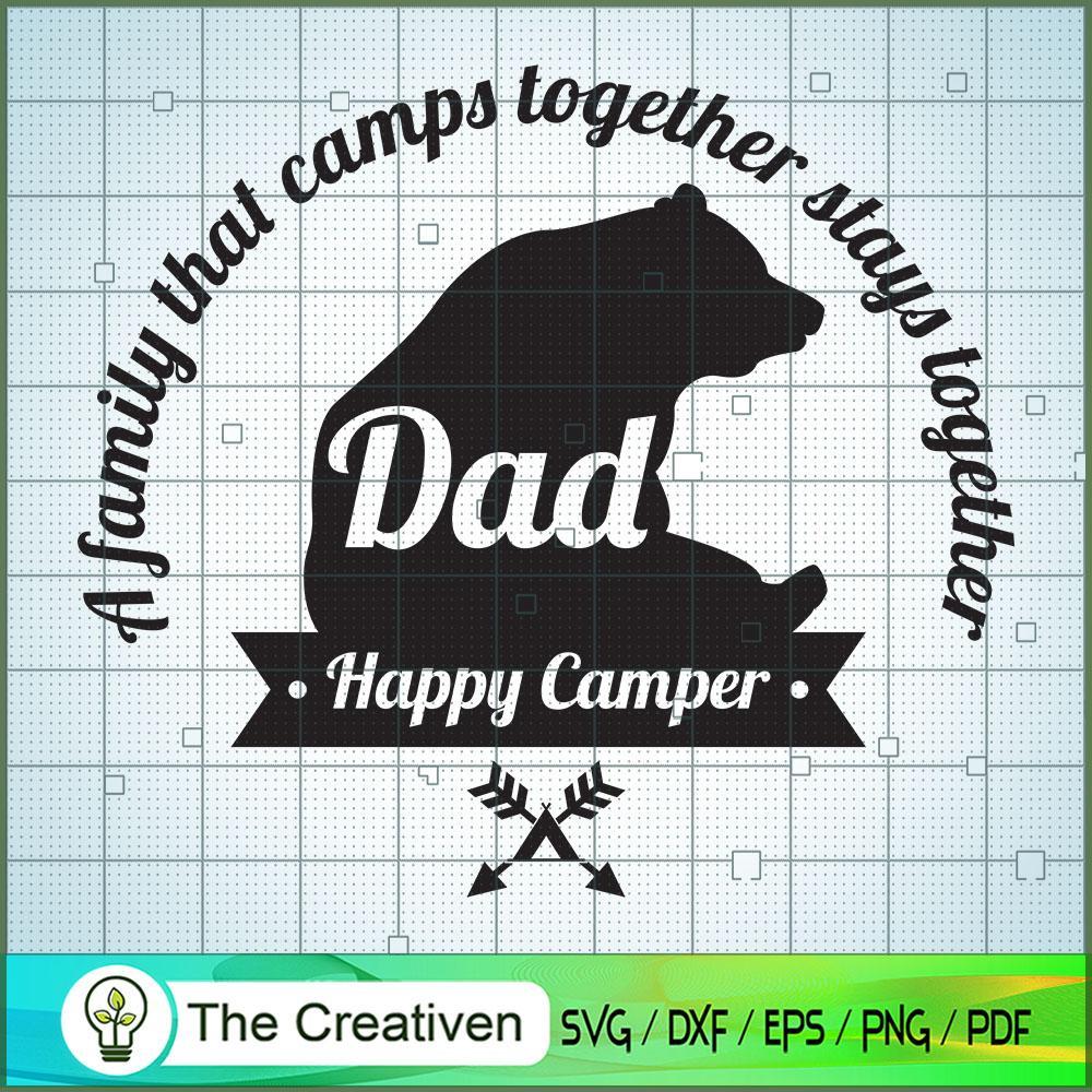 BEAR a Family That Camps Together SVG Cut File for Cricut & Silhouette 1 BEAR a Family That Camps Together SVG Cut File for Cricut & Silhouette